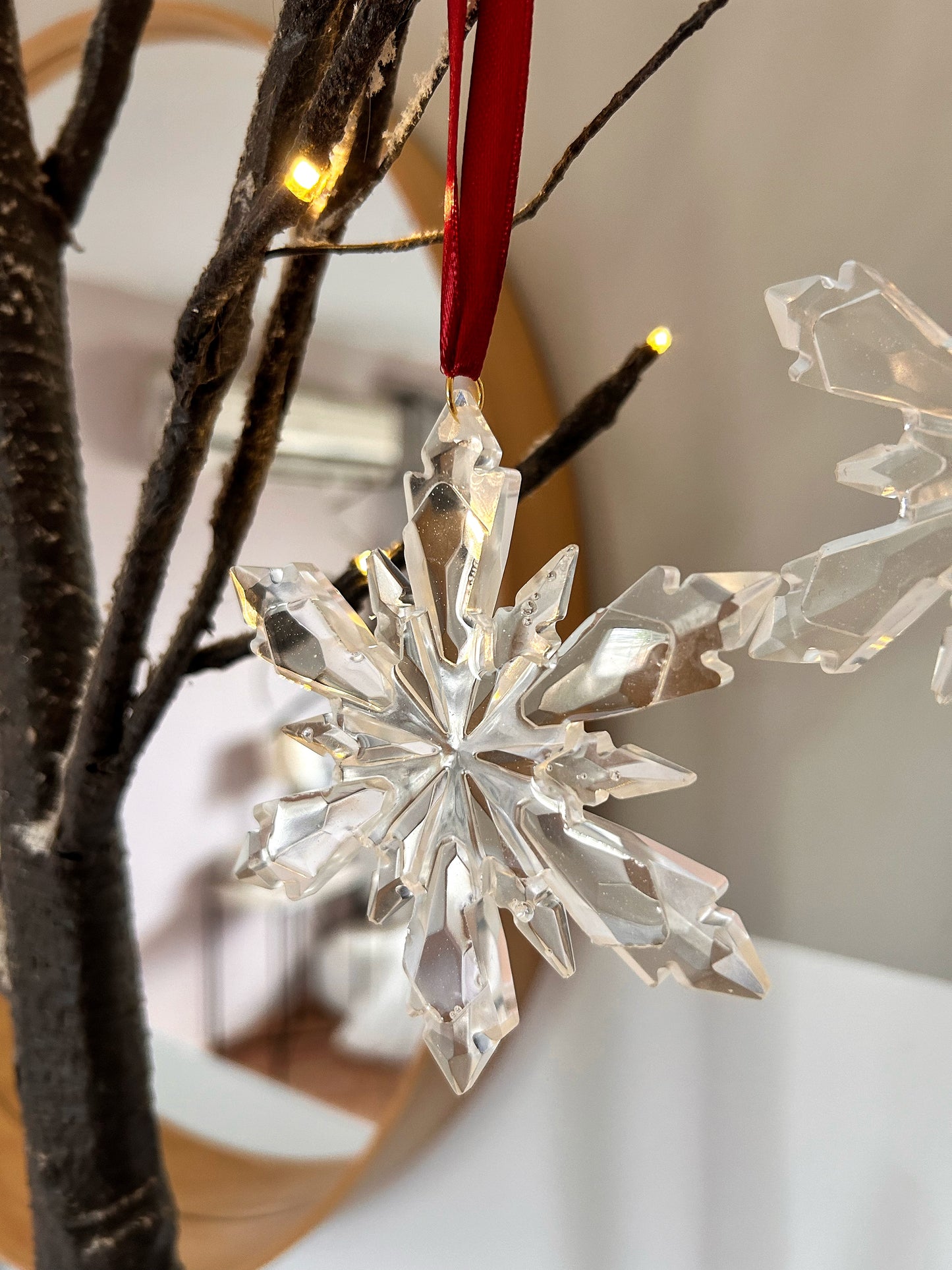 Handmade Resin Crystal Christmas Tree Ornament Set