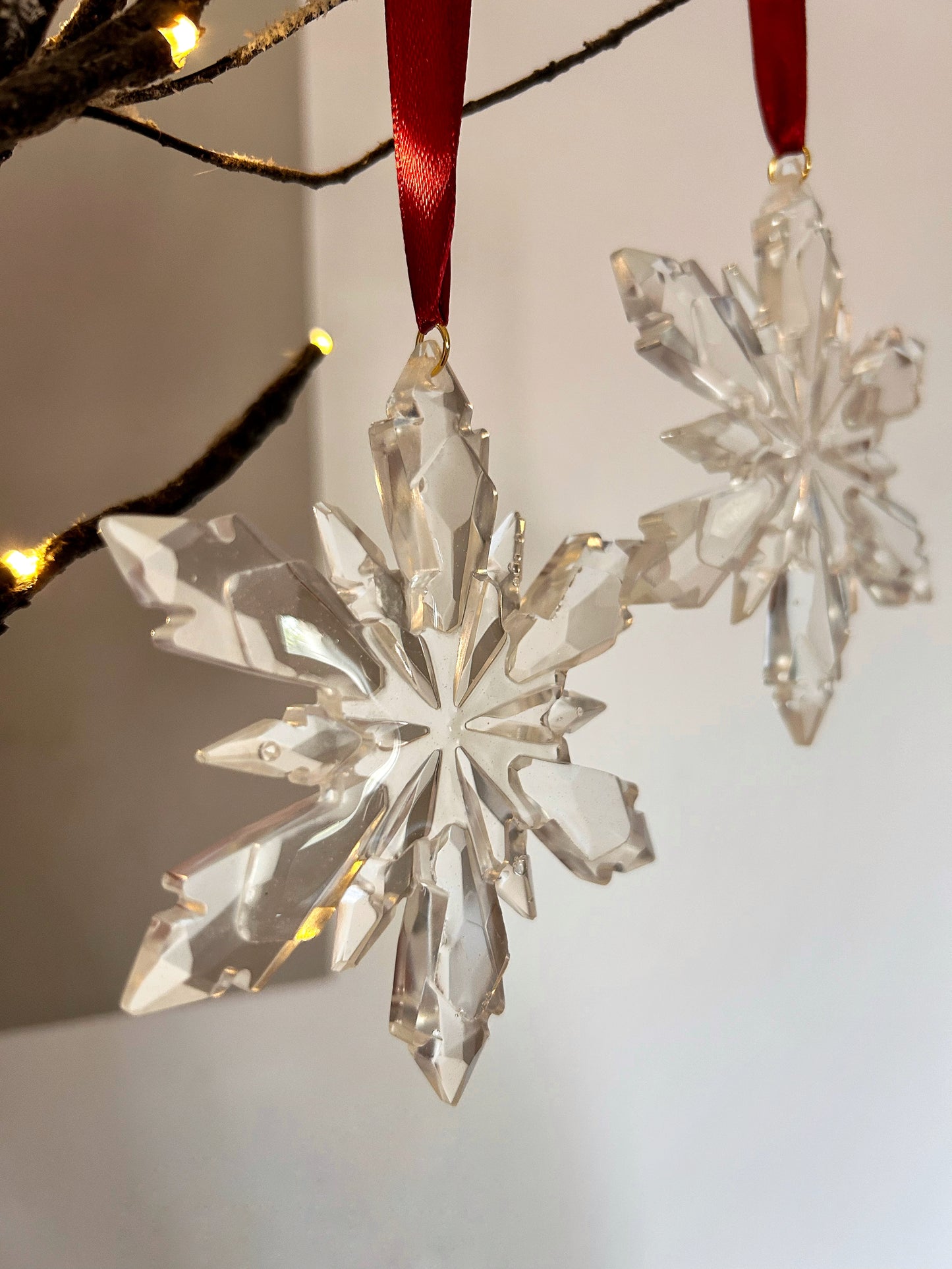 Handmade Resin Crystal Christmas Tree Ornament Set