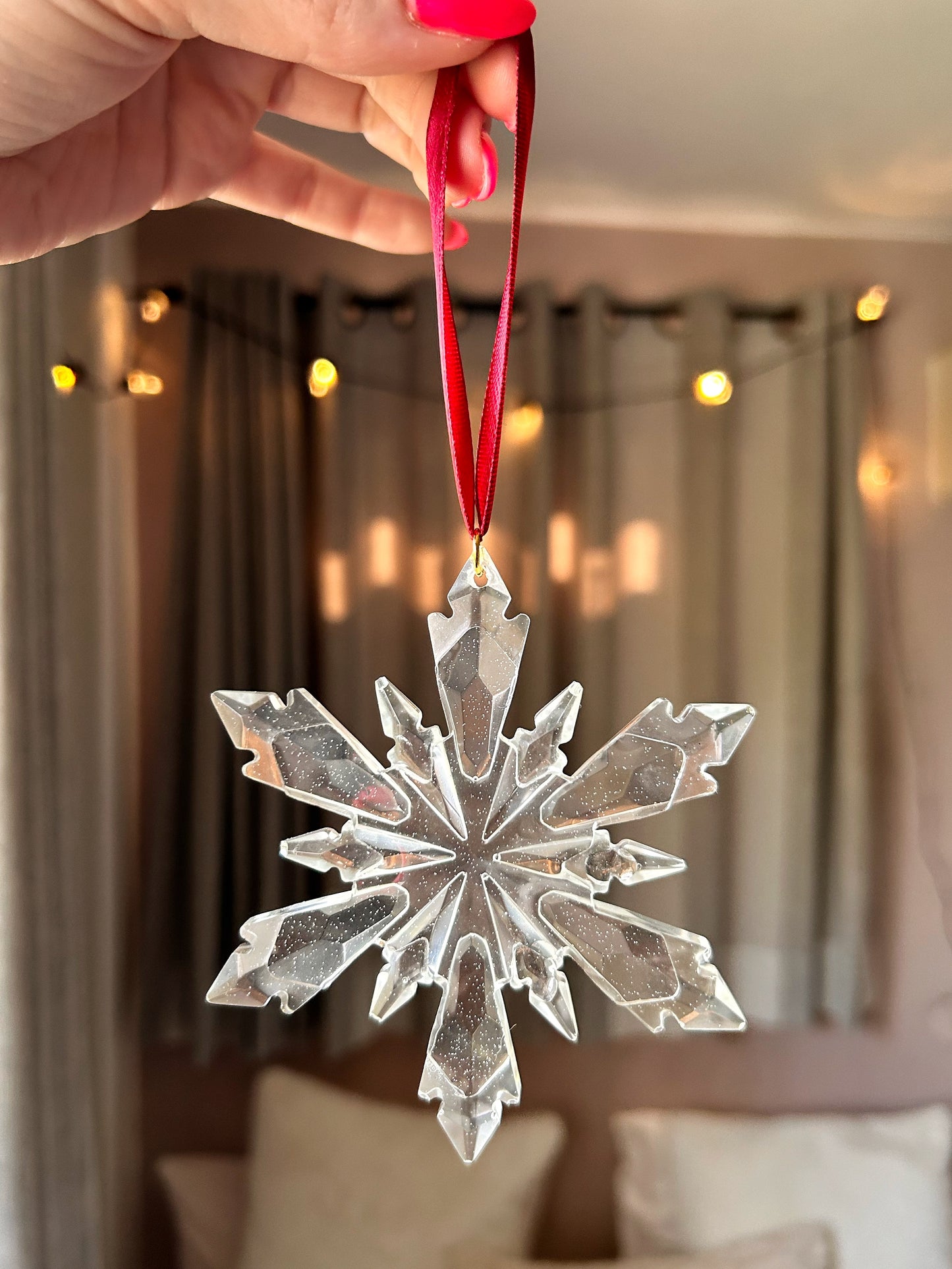 Handmade Resin Crystal Christmas Tree Ornament Set