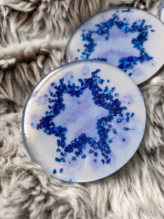 I Support Israel: Jewish Star Coaster Set