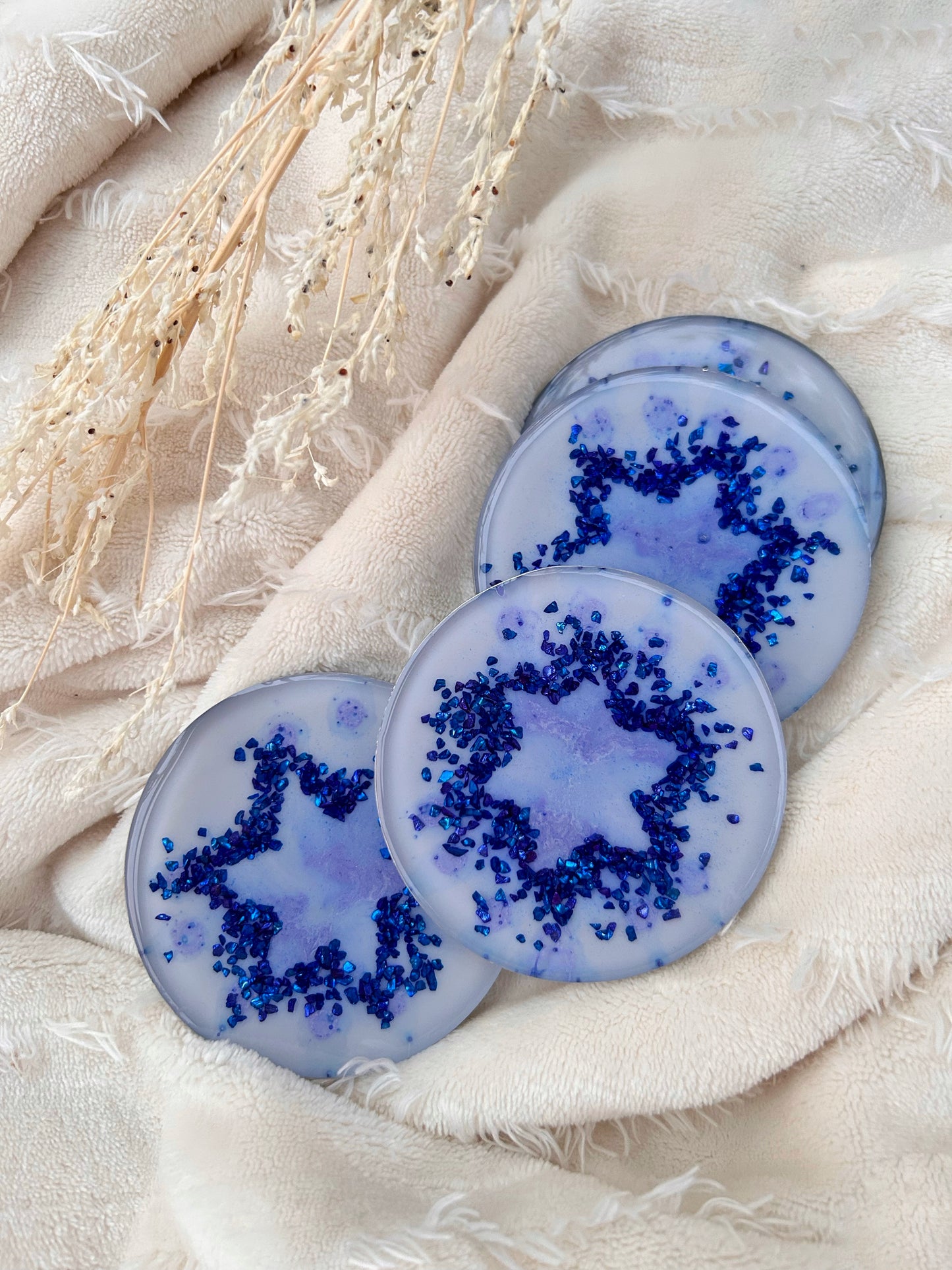 I Support Israel: Jewish Star Coaster Set