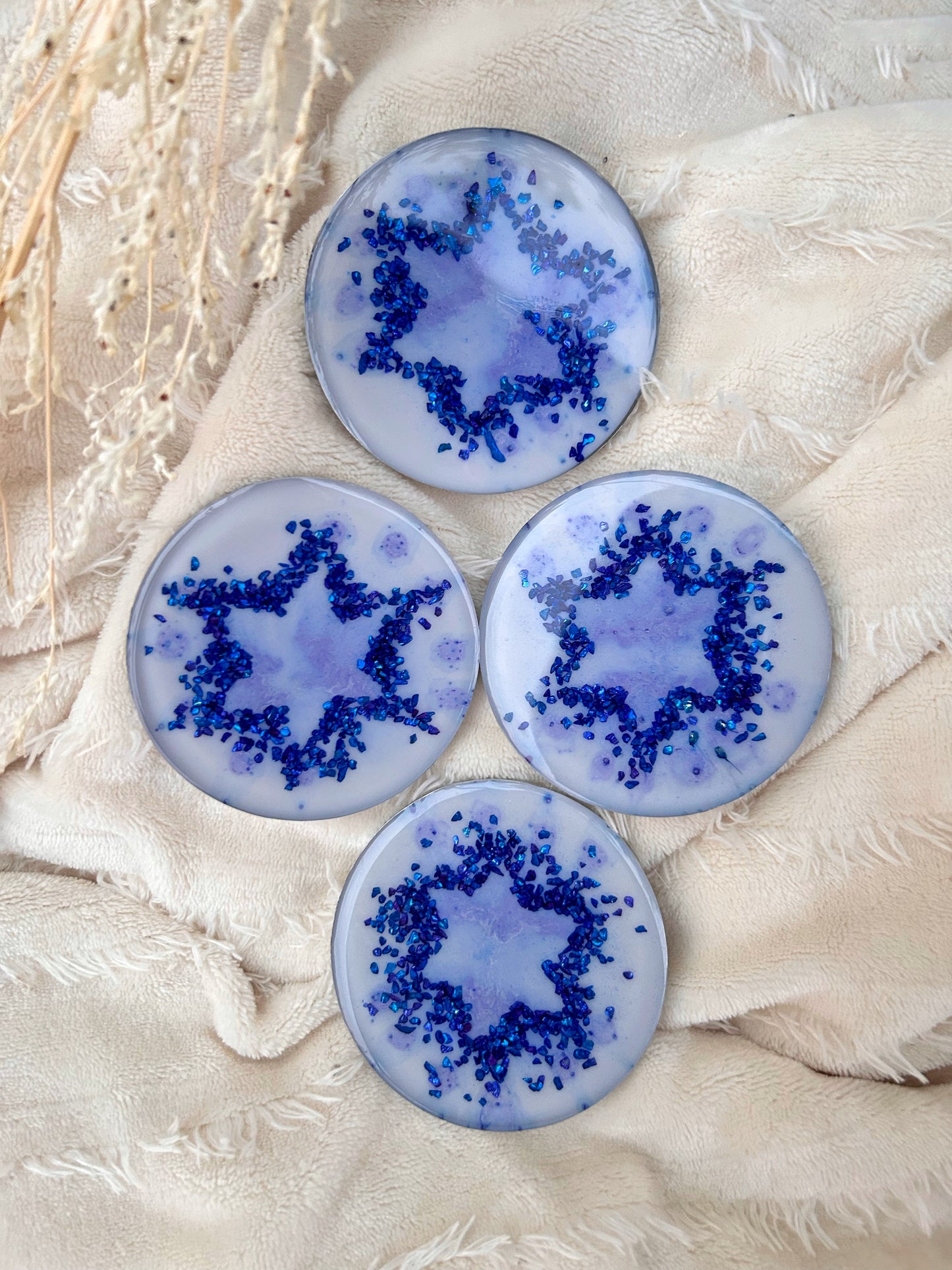 I Support Israel: Jewish Star Coaster Set