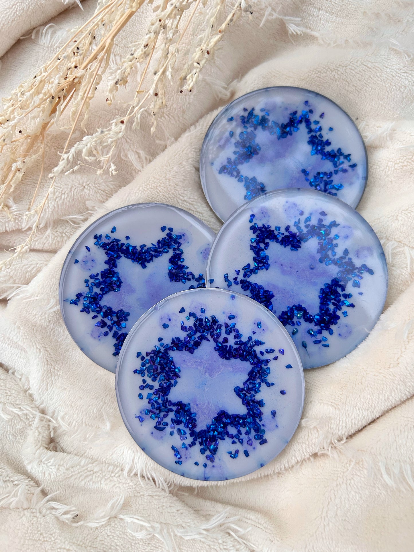 I Support Israel: Jewish Star Coaster Set