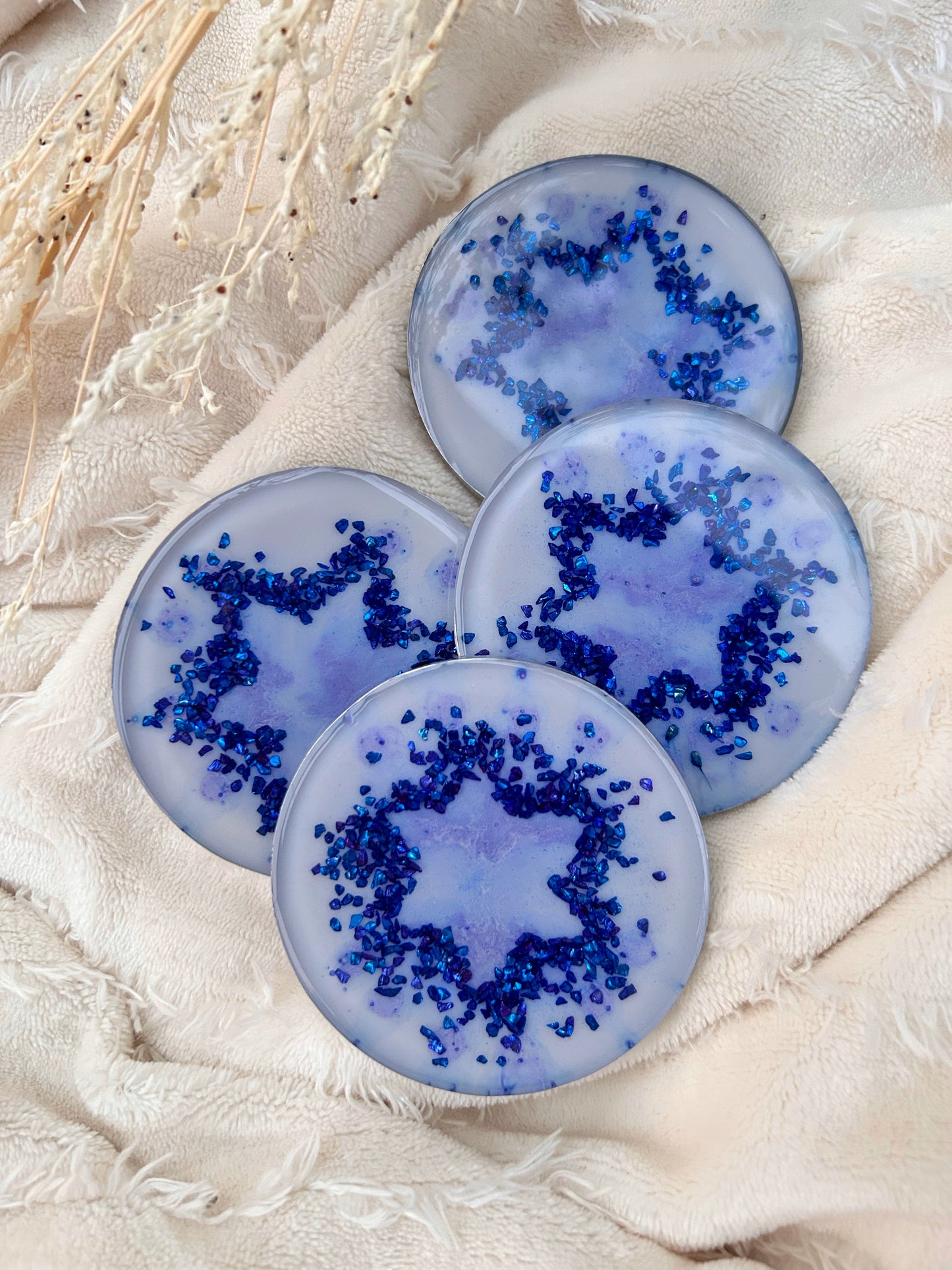 I Support Israel: Jewish Star Coaster Set