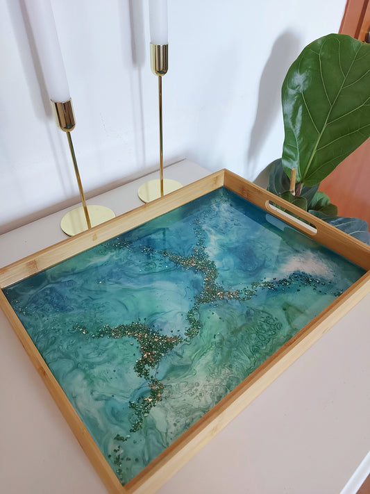 Tray serving tray gift idea for new house, housewarming gift idea for her, wedding gift engagement gift for home, gift for mom gift for wife