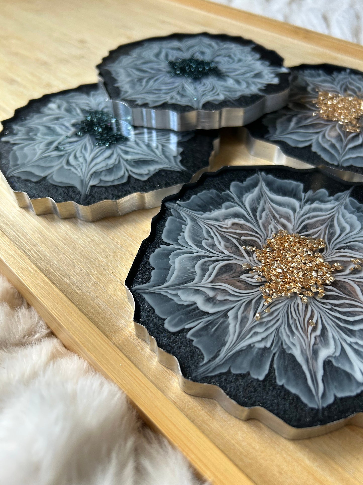 Coaster set of 4 coasters cup holder bottom new home decor housewarming gift idea gift for wedding engagement house decoration gift for her