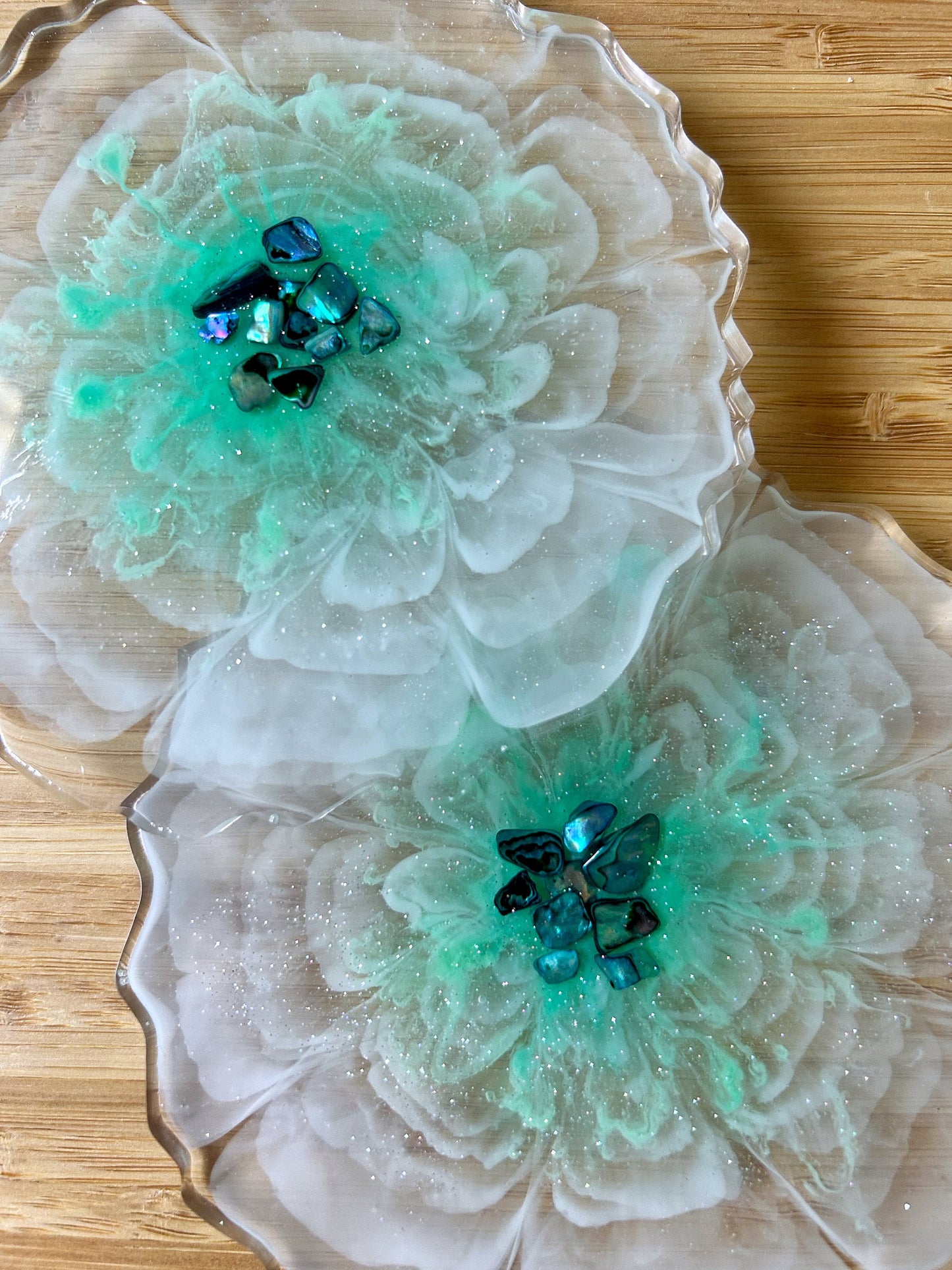 Coaster set of 2 coasters large round serving cup holder new housewarming wedding engagement new home decor gift cup bottom drink holder