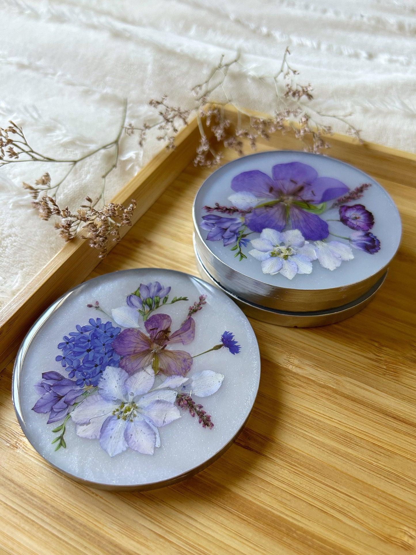 Coaster set of 4 coasters large round serving cup holder new housewarming wedding engagement new home decor gift cup bottom drink holder