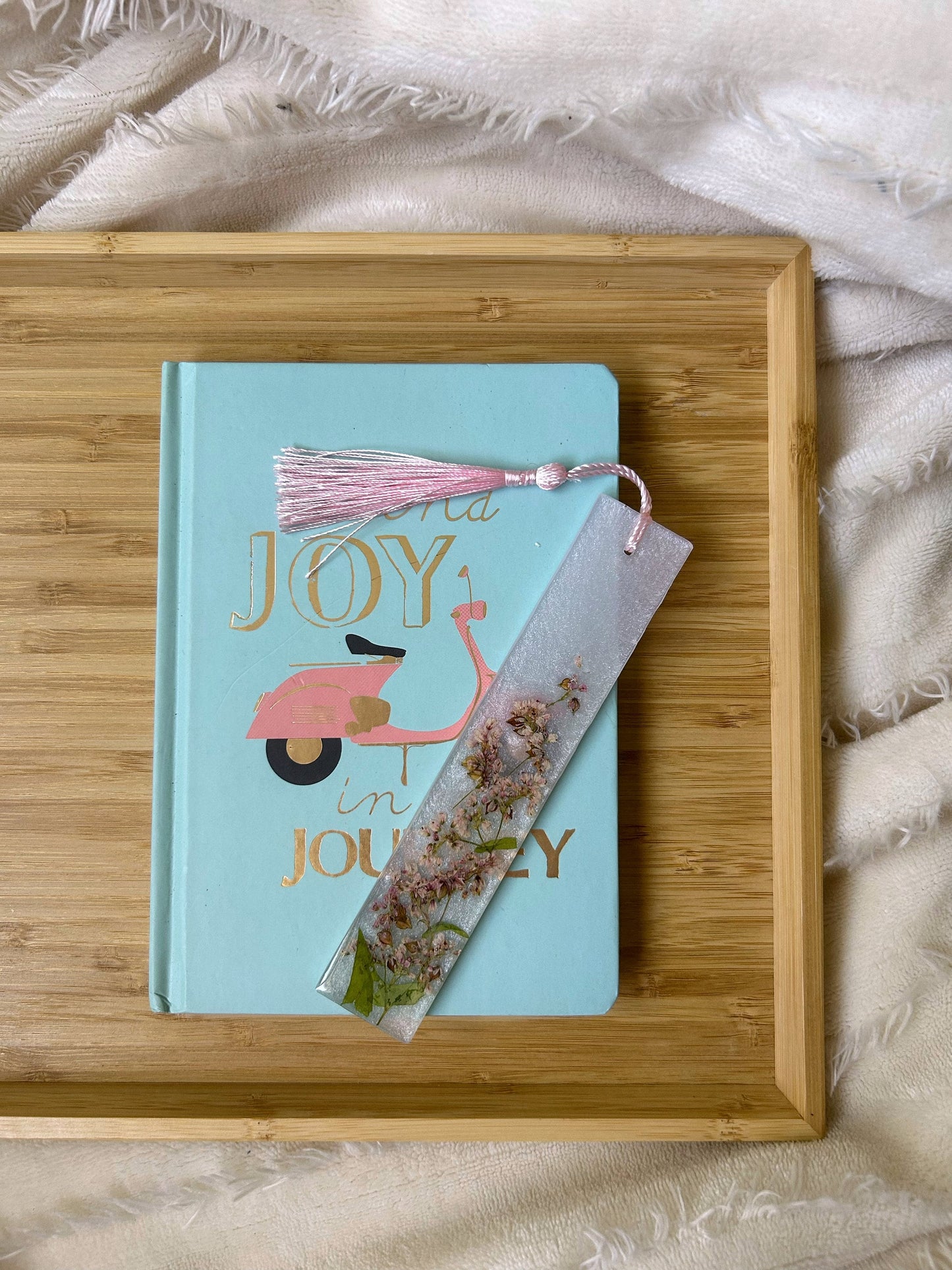Handmade Pink Floral Bookmark