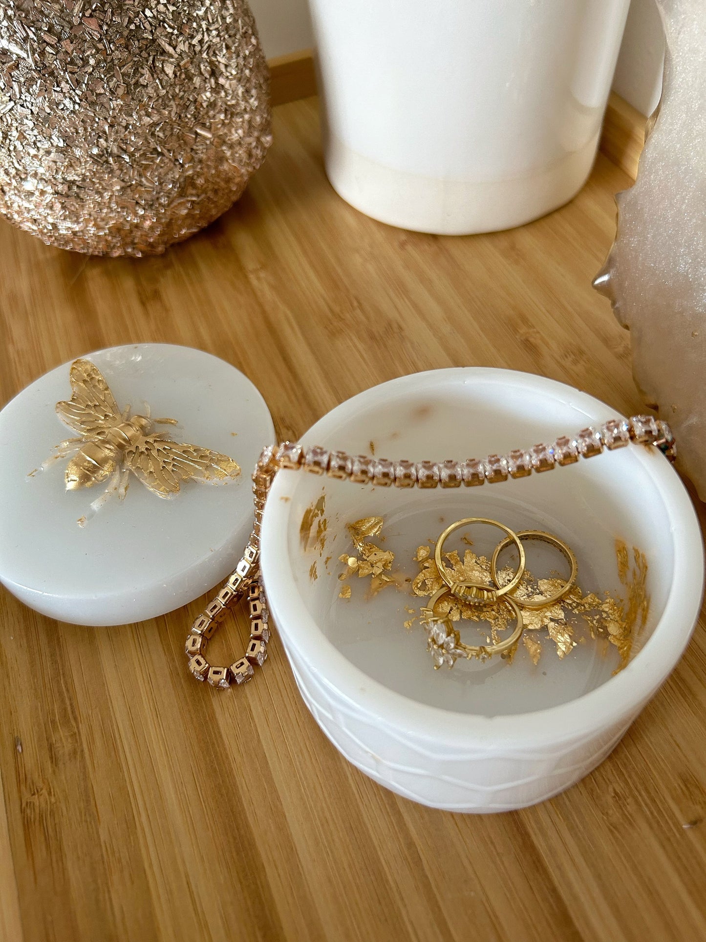 Jewelry box ring box jewelry storage jar, gift for her housewarming gift home decor present for new home gift idea for friend gift for mom