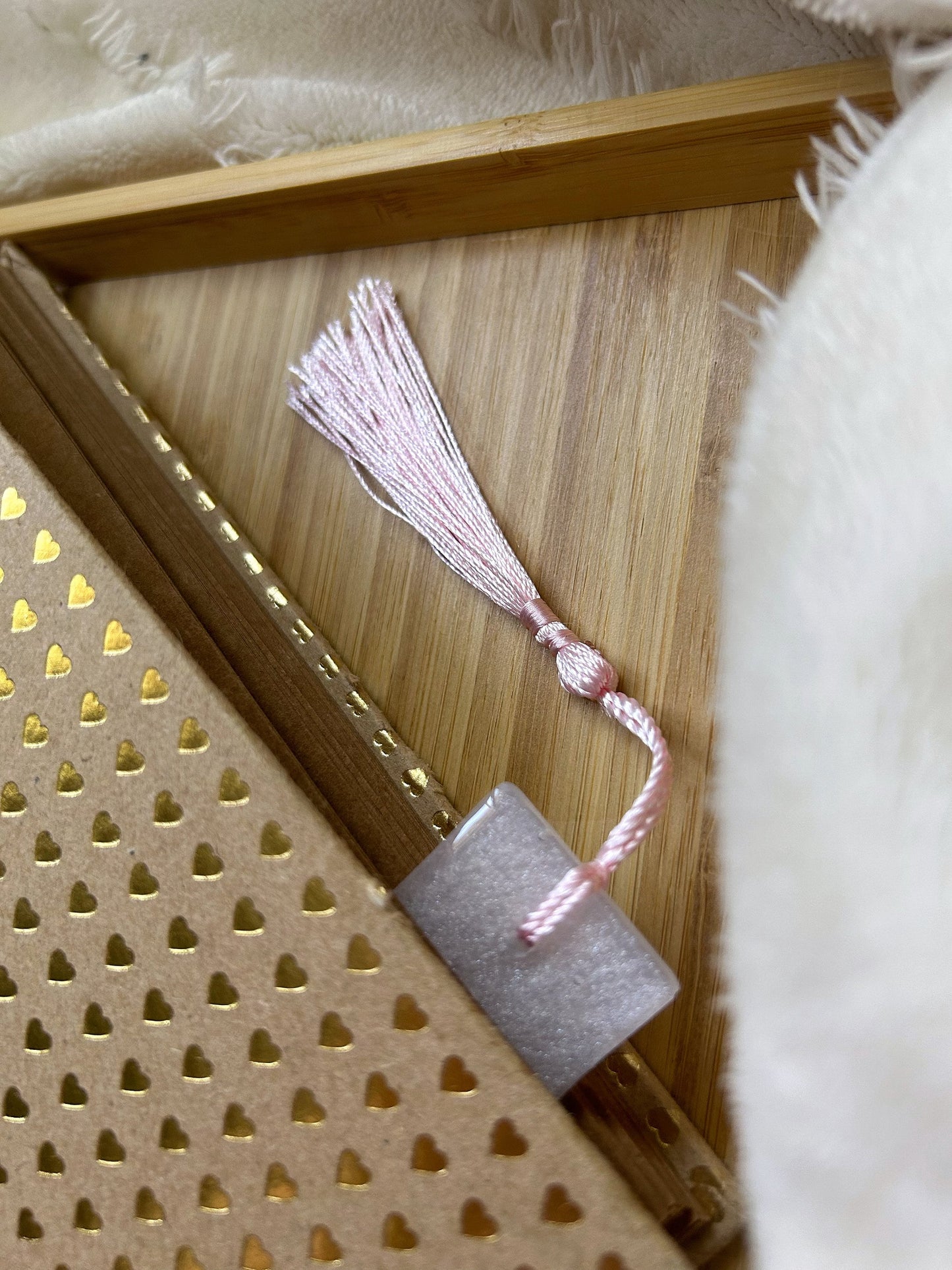 Handmade Pink Floral Bookmark