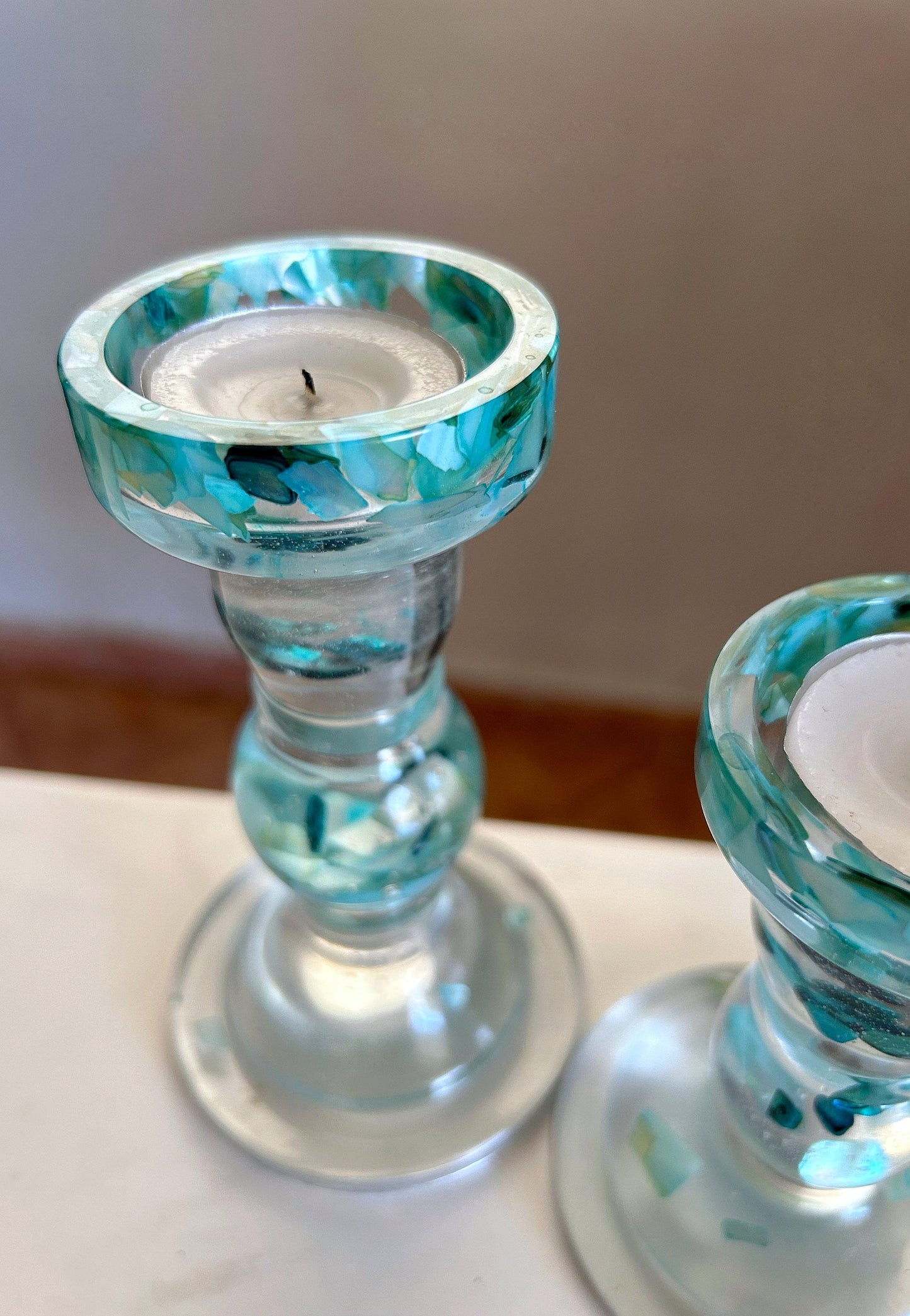 Handmade Candlestick Holders Set Dinner Candles Tealight and Candlestick Holder for Stylish Home Decor Gift Idea For Her Christmas Gift Idea