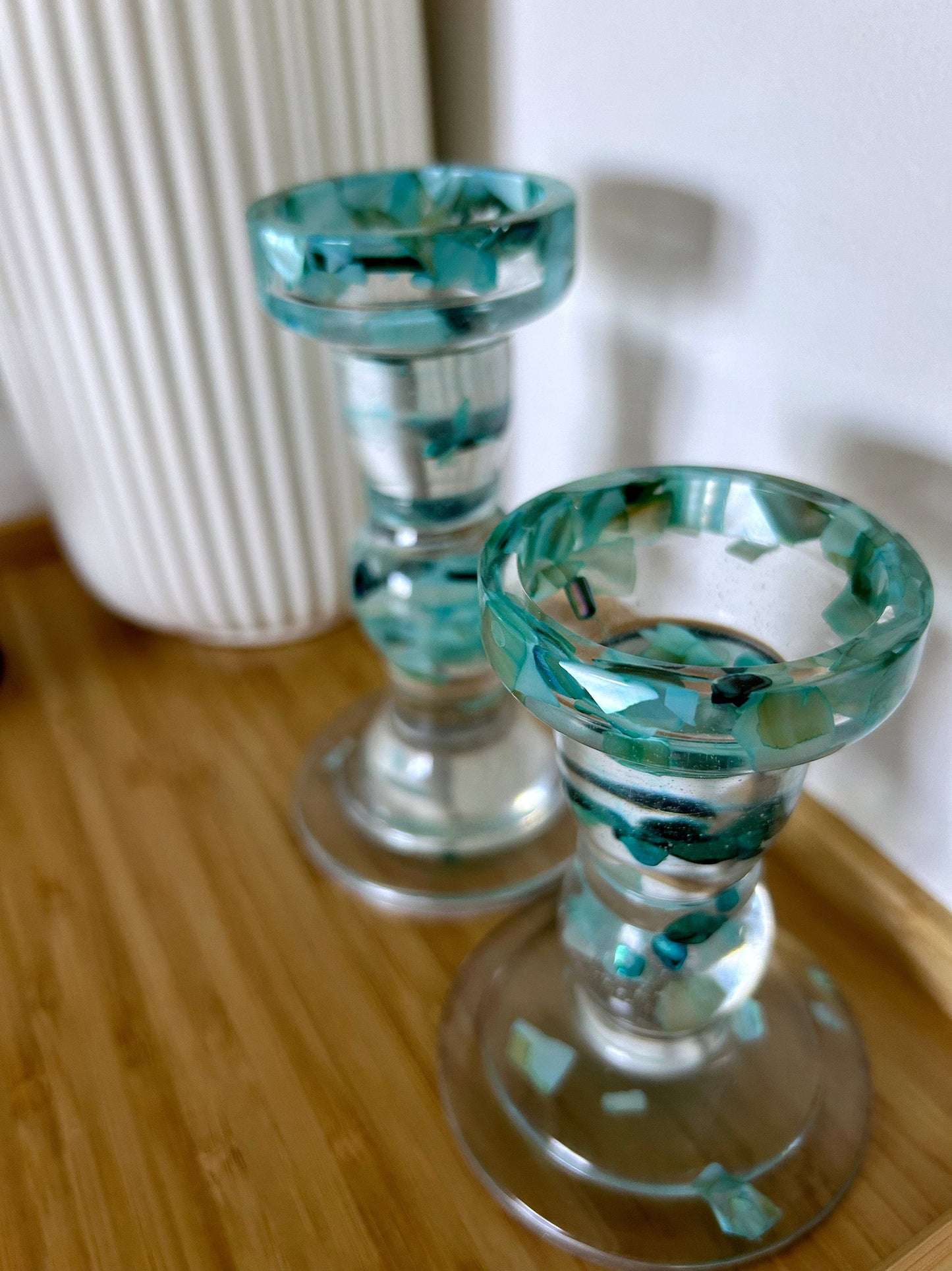 Handmade Candlestick Holders Set Dinner Candles Tealight and Candlestick Holder for Stylish Home Decor Gift Idea For Her Christmas Gift Idea
