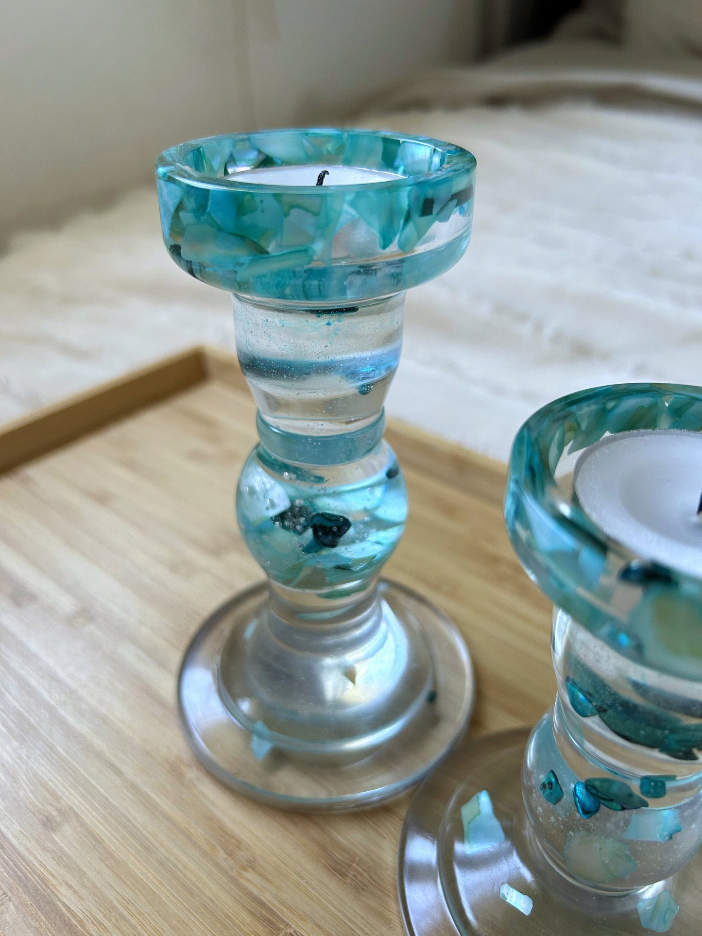 Handmade Candlestick Holders Set Dinner Candles Tealight and Candlestick Holder for Stylish Home Decor Gift Idea For Her Christmas Gift Idea