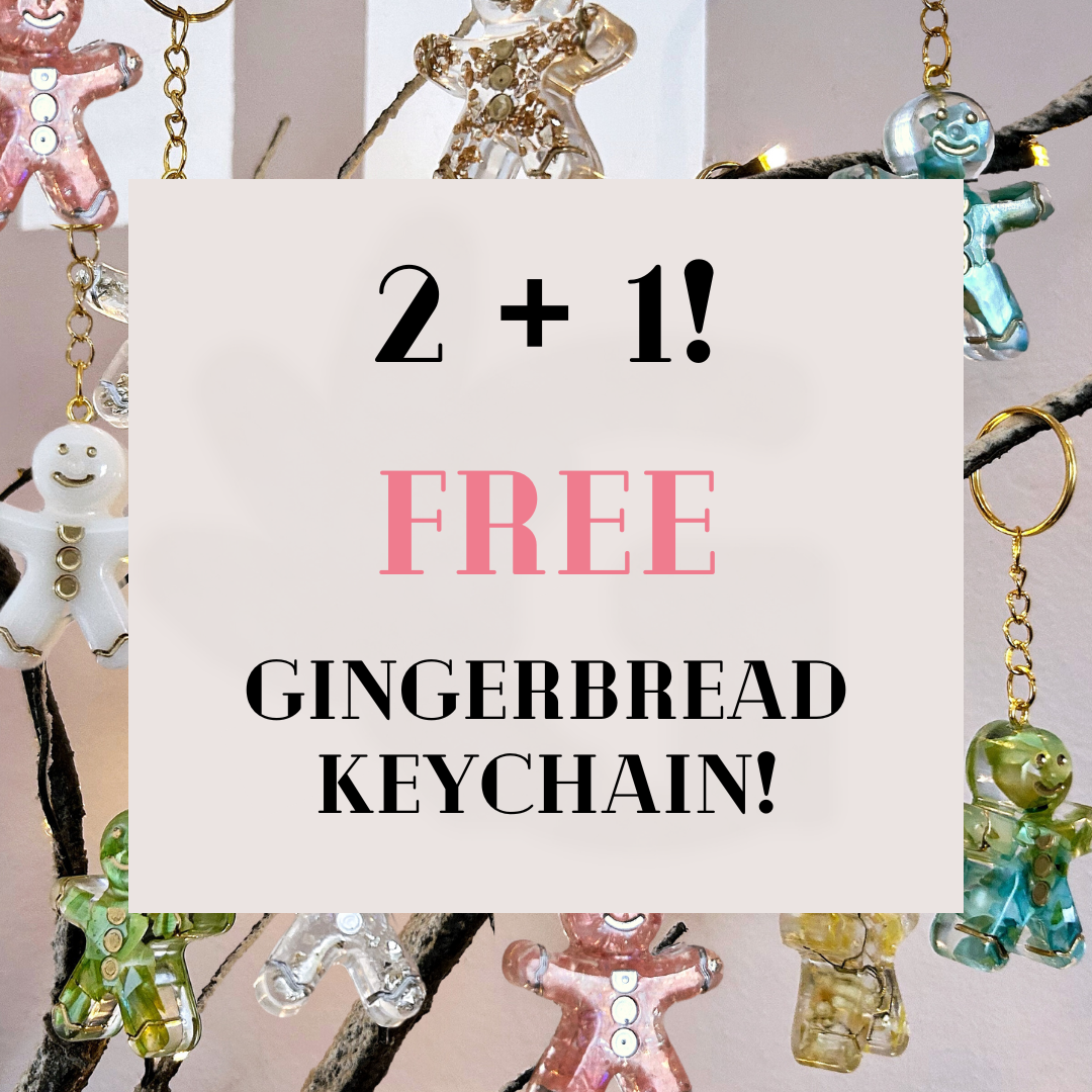 2 + FREE gingerbread keychain!