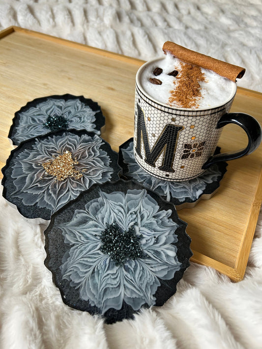 Coaster set of 4 coasters cup holder bottom new home decor housewarming gift idea gift for wedding engagement house decoration gift for her